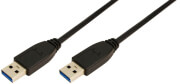 logilink cu0040 usb 30 connection cable am to am 3m black photo