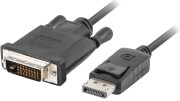 lanberg cable displayport m dual link v12 dvi d m 24 1 1m black photo