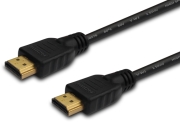 savio cl 37 hdmi cable v14 ethernet 3d dolby truehd 24k gold plated 1m photo