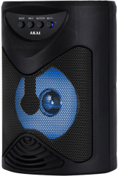 akai abts 704 bluetooth karaoke speaker 5w usb tws led micro sd photo