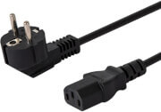 savio cl 98 power cable schuko m iec c13 angled 18m black photo