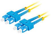 lanberg fiber optic patchcord sm sc upc sc upc duplex lszh g657a1 30mm 5m yellow photo