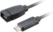 akasa ak cbub30 15bk usb 31 type c type a adapter cable 15cm photo