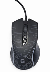 gembird musg rgb 01 usb led gaming mouse black photo