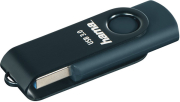 hama 182464 rotate usb flash drive usb 30 64gb 70mb s petrol blue photo