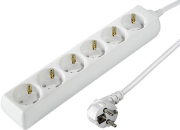 hama 121903 power strip 6 way 14m white photo