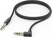 hama 201528 aux cable 35 mm jack 35 mm jack 90deg angled plug 10 m black photo