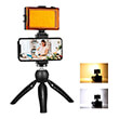 puluz live broadcast kit tripod mount led lamp phone clamp photo