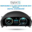 digital iq ddd 984 ic 123in mercedes c class w204 mod 2008 2011 digital dashboard photo