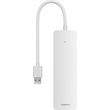 baseus ultrajoy series 4x usb 30 hub lite 15cm moon white photo