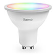 hama 176642 smart wlan led lamp gu10 49w rgbw for voice app control photo