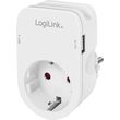 logilink pa0247 socket adapter 1x cee 7 3 2x usb a photo