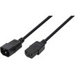 logilink cp110 power cord extension iec 60320 male female 3m black photo