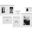 deknudt s46yk1 wall picture wall with 6 white wooden frames photo