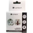 lamtech uk 13a to eu schuko travel adapter lam113317 photo