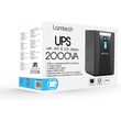 lamtech ups with avr and lcd display 2000va 2x12v 9ah 2xschuko 3xiec usb rj45 port lam113539 photo