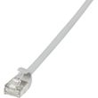 logilink patch cable cat6a tpe slimline grey 05m photo