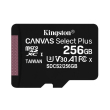 kingston sdcs2 256gbsp canvas select plus 256gb micro sdxc 100r a1 c10 single pack photo