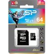 silicon power 64gb micro sdxc uhs i class 10 sd adapter photo