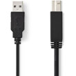 nedis ccgp60100bk30 usb 20 cable a male b male 3m black photo