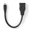 nedis cvgp34790bk02 high speed hdmi cable with ethernet hdmi micro hdmi female 02m photo