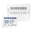 samsung evo plus 128gb micro sdxc uhs i u3 v30 a2 adapter mb mc128sa eu photo