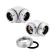 corsair hydro x fitting hard xf 90 angled chrome 2 pack 14mm od compression photo