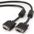 cablexpert cc ppvga 5m b premium dual shielded vga cable with ferrite cores 5m black photo