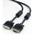 cablexpert cc ppvgax 6b vga extension hd15m hd15f dual shielded with 2 ferrite cores 18m black photo