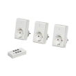 rev wireless switching set 3x socket 1x remote control white photo