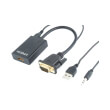 cablexpert a vga hdmi 01 vga to hdmi adapter cable 015m black photo