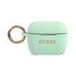 guess cover silicone for apple airpods pro green g photo