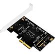 controller card silverstone pci express to m2 and sata sst ecm20 photo