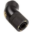 bitspower g1 4 carbon black dual rotary 45 degree compression fitting for id 8mm od 11mm tube photo