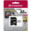 transcend ts32gusdhc10v 32gb high endurance micro sdhc class 10 with adapter photo