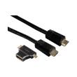 hama 122227 high speed hdmi cable 15m 2 hdmi adapters black photo