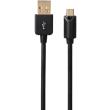 hama 54556 micro usb20 cable with led light gold plated 15m photo