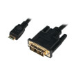 logilink chm001 mini hdmi to dvi d cable m m 05m black photo