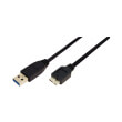 logilink cu0028 usb 30 connection cable am to micro bm 3m black photo