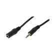 logilink ca1056 audio extension cable 1x 35mm male to 1x 35mm female 10m black photo