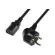 logilink cp095 power cord schuko plug to iec socket 3m black photo