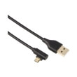 hama 54545 micro usb 20 cable 90 angled plug gold plated twist resistant 1m photo