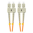 lanberg fiber optic patchcord mm sc upc sc upc duplex lszh om2 50 125 30mm 5m orange photo