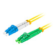 lanberg fiber optic patchcord sm lc apc lc upc duplex lszh g657a1 30mm 2m yellow photo