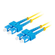 lanberg fiber optic patchcord sm sc upc sc upc duplex lszh g657a1 30mm 5m yellow photo