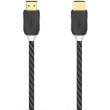 hama 205444 high speed hdmi cable plug plug ethernetfabricgold platedblack 15 m photo