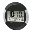 hama 186383 pp 245 dcf radio wall clock black photo