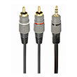 cablexpert cca 352 15m 35 mm stereo plug to 2 rca plugs 15m cable gold plated connectors photo