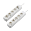 hama 137393 5 socket multiple socket outlet 14 m white set of 2 photo