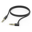 hama 201528 aux cable 35 mm jack 35 mm jack 90deg angled plug 10 m black photo